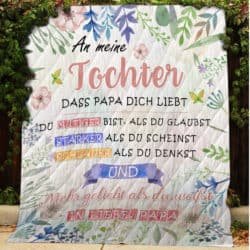 An Meine Tochter - Denke Immer Daran, Dass Papa Dich Liebt Blanket Geembi™