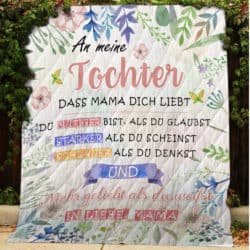 An Meine Tochter - Denke Immer Daran, Dass Mama Dich Liebt Blanket Geembi™