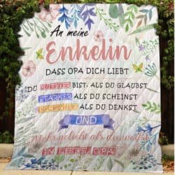 An Meine Enkelin - Denke Immer Daran, Dass Opa Dich Liebt Blanket Geembi™
