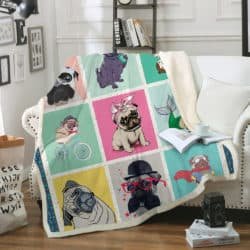 Pug, Best Friend -  Blanket R153 Geembi™