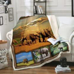 African Elephant Blanket P141 Geembi™