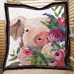 Flower Pig Quilt P174 Geembi™