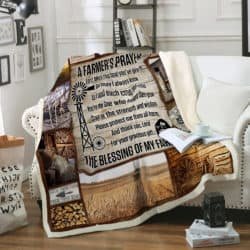 A Farmer's Prayer Sofa Throw Blanket P146 Geembi™