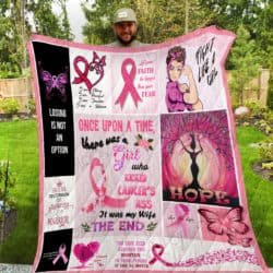 My Wife - Who Kicked Cancer's Ass Quilt Geembi™