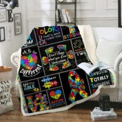Autism Awareness Sofa Throw Blanket TH323 Geembi™