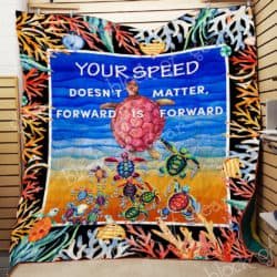 Turtle Journey Your Speed Doesn't Matter Quilt P359 Geembi™