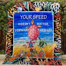 Turtle Journey Your Speed Doesn't Matter Quilt P359 Geembi™