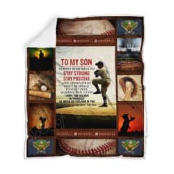Baseball, To My Son Sofa Throw Blanket Th524 Geembi™