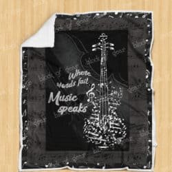 For The Love Of Violin Sofa Throw Blanket D286 Geembi™