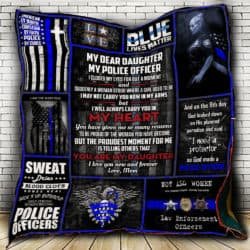 My Daughter My Police Officer Quilt Geembi™