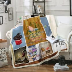 Book, Coffee and Peace Sofa Throw Blanket P404 Geembi™