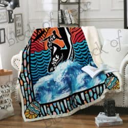 Live To Surf Sofa Throw Blanket D289 Geembi™