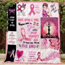 My Mom - Who Kicked Cancer's Ass Quilt Geembi™