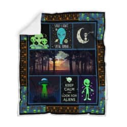 Keep calm and look for aliens Blanket TH459 Geembi™