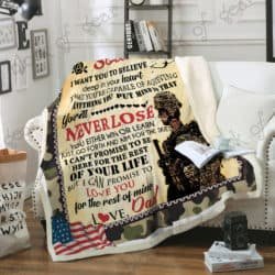My Soldier, I Love You From Dad Sofa Throw Blanket P436sd2 Geembi™