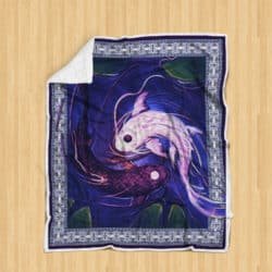 Yin-Yang Koi Fish Sofa Throw Blanket SS199 Geembi™