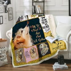 All You Need Is Love And A Golden Sofa Throw Blanket SS204 Geembi™