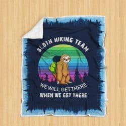 Sloth Hiking Team Sofa Throw Blanket SS145 Geembi™