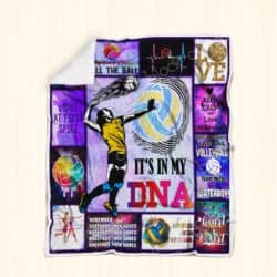 It's In My DNA Volleyball Sofa Throw Blanket P444 Geembi™