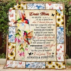 Mom, Always Be Your Little Girl Quilt P271 Geembi™