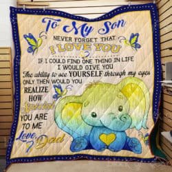 To my son from Dad Quilt TH541c Geembi™