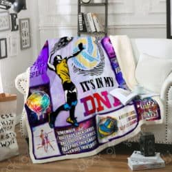 It's In My DNA Volleyball Sofa Throw Blanket P444 Geembi™