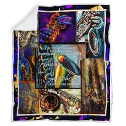 Saxophone Sofa Throw Blanket Th755 Geembi™