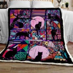 Black Cat Sofa Throw Blanket SS273 Geembi™