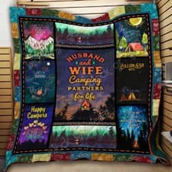 Husband and Wife, Camping Partners For Life Quilt TH677 Geembi™