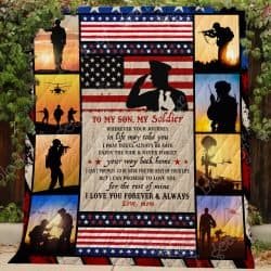 To My Son, My Soldier Quilt TH747 Geembi™