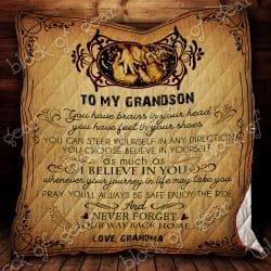 To My Grandson - I Believe In You Quilt SS301 Geembi™