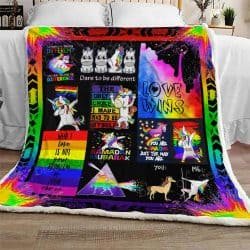 Unicorn, LGBT Sofa Throw Blanket Geembi™