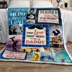 Daddy - First Love, First Hero Sofa Throw Blanket N62 Geembi™
