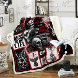 Rock Skull Sofa Throw Blanket P405 Geembi™
