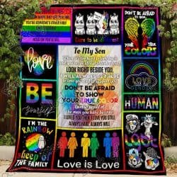 Son, I Am So Proud Of You Pride Quilt P539s Geembi™