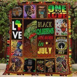 Black Queens Are Born In July Quilt P553bq7 Geembi™
