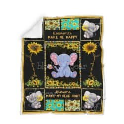 Sunflower Elephant Blanket TH692 Geembi™