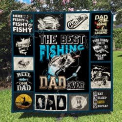 The Best Fishing Dad Ever Quilt TH695 Geembi™