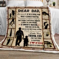 Always Be your Little Boy, Daddy Sofa Throw Blanket P543b Geembi™