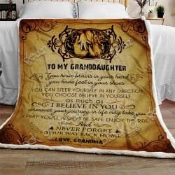 To My Granddaughter - I Believe In You Sofa Throw Blanket SS301 Geembi™