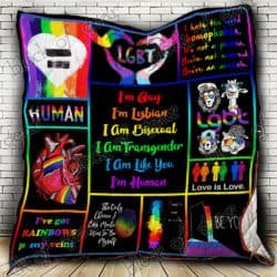 I Am Like You I'm Human Pride Quilt P381 Geembi™
