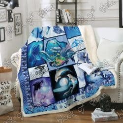 Cute Dolphin Sofa Throw Blanket T24 Geembi™