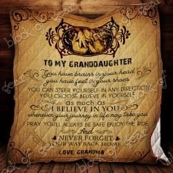 To My Granddaughter - I Believe In You Quilt SS301 Geembi™