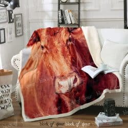 Red Angus Sofa Throw Blanket D394 Geembi™