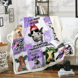 Crazy Heifer Sofa Throw Blanket Geembi™
