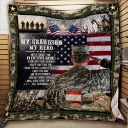 My Grandson, My Hero - U.S. Army Quilt Geembi™
