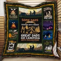 Camping - Dad And Daughter Quilt Geembi™
