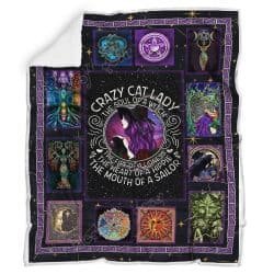 Crazy Cat Lady, Wicca Sofa Throw Blanket Geembi™
