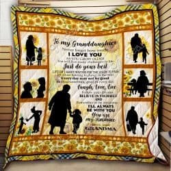To My Granddaughter Quilt Geembi™