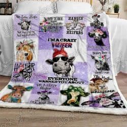 Crazy Heifer Sofa Throw Blanket Geembi™